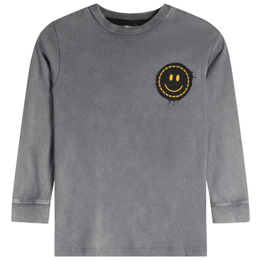 Kids Long Sleeve Enzyme Tee - Smiley (8942126170396)