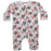 Baby Zipper Footie - Leopard Hearts (8466931745052)