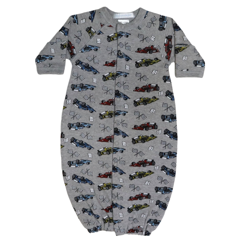 BS FW23 Baby Converter Gown - Race Cars (8206873166108)