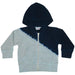 E26332 Kids Diagonal Dip Dye Zip Hoodie - Heather/Navy (9999133802780) (10633480306972)