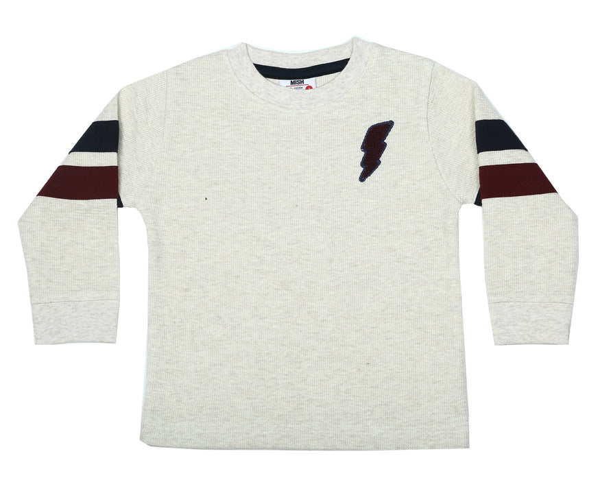 Kids Thermal Taping Shirt - Moto Chenille Bolt