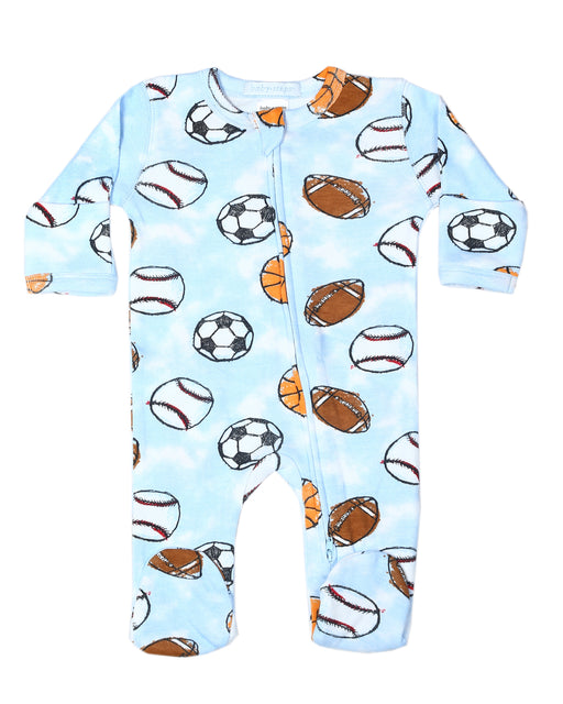 F1452 Two-Way Zipper Footie - Chalk Sports (10152880996636) (10593045348636)