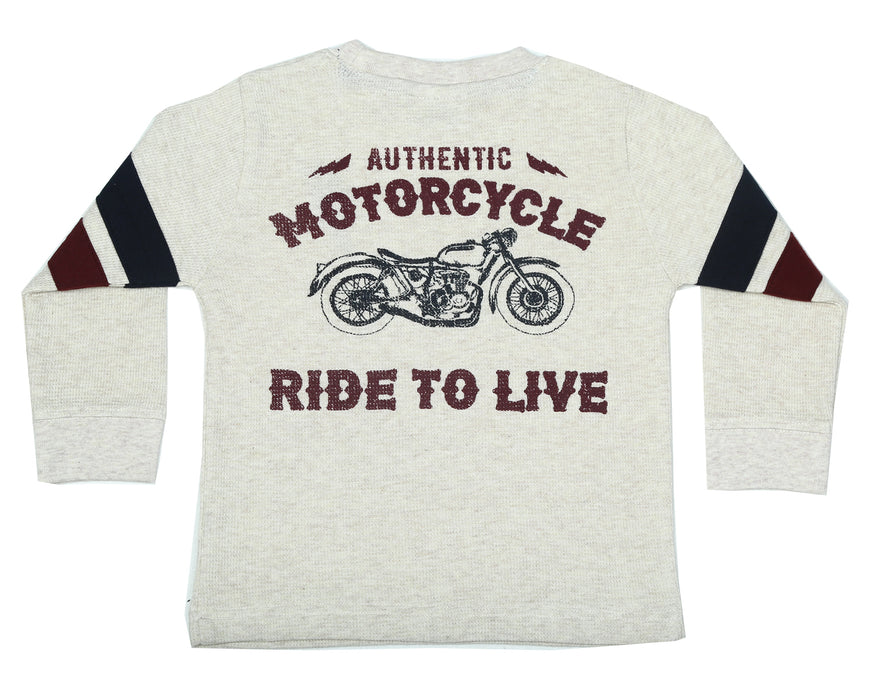 Kids Thermal Taping Shirt - Moto Chenille Bolt