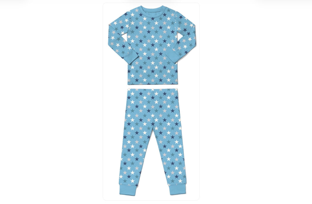 Kids Pajamas - Blue Stars