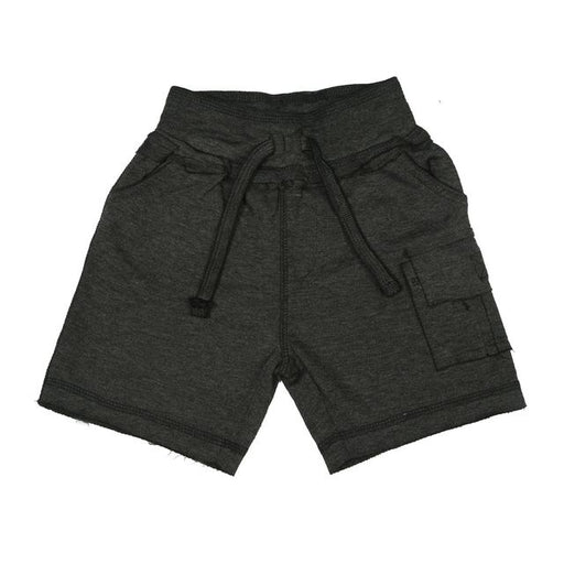 Kids Heathered Cargo Shorts - Distressed Black (9850042578)