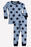 Kids Pajamas - Large Navy Stars on Blue (8477061775644)