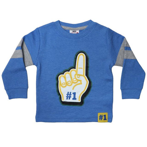 Kids Long Sleeve Thermal Tee - Foam Finger (8942142488860)