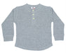 Kids Long Sleeve Thermal Henley Shirt - Heather (8942153072924) (10594936619292)