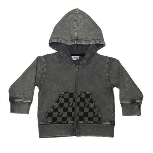 Kids Enzyme Pullover Hoodie - Coal Check (8942180204828)