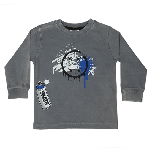 Kids Long Sleeve Enzyme Tee - Skate Spray (9997955465500) (10633489776924)