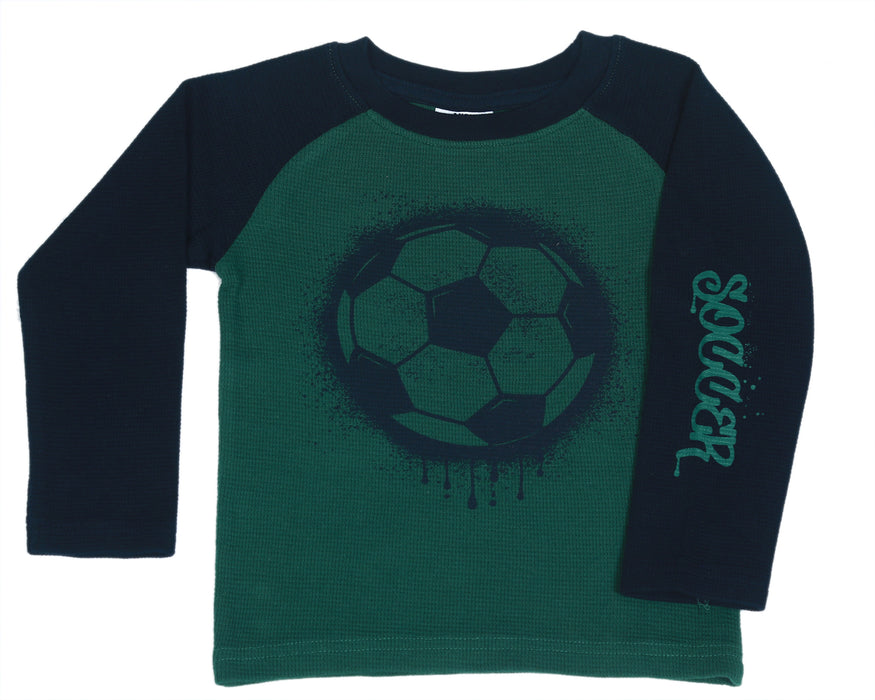 Kids Long Sleeve Thermal Shirt - Soccer (9998486929692) (10633498951964)
