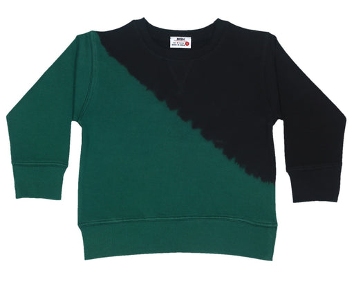 Kids Long Sleeve Diagonal Dip Tee - Black/Hunter (10024312144156) (10633502523676)