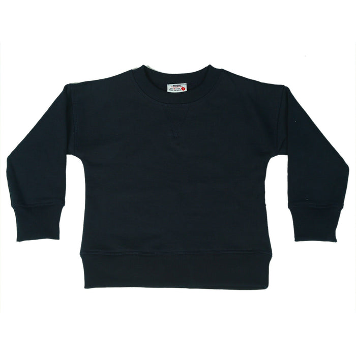 Kids Crew Neck Sweatshirt - Navy (10020408951068) (10611634798876)