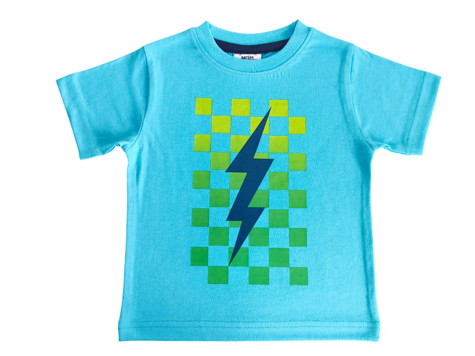Kids Short Sleeve Tee - Gradient Bolt (10161779114268) (10591512068380)