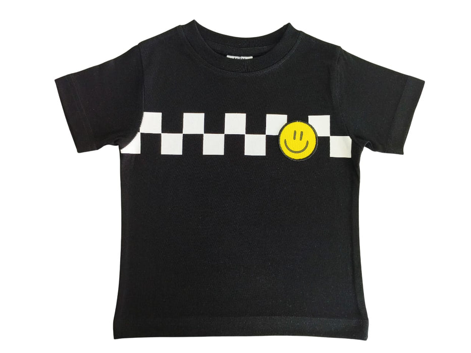 Kids Short Sleeve Tee - Check Smile (10161776918812) (10591512101148)