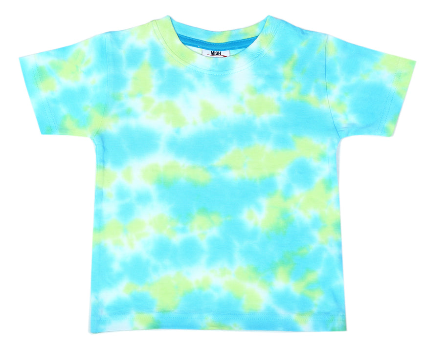 Kids Tee - Tie Dye Turq