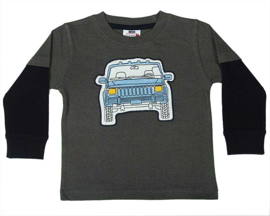 Kids Two-fer Shirt - Jeep Applique