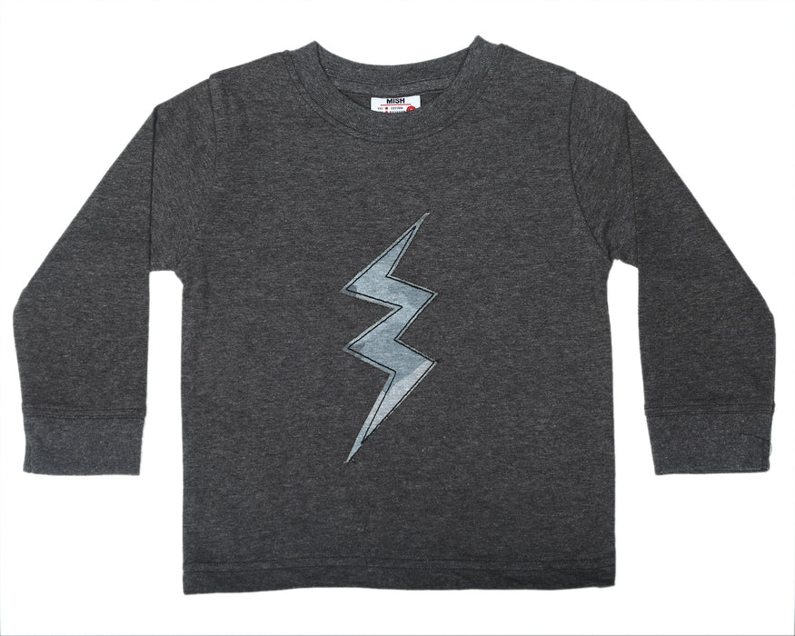 Kids Long Sleeve Shirt - Camo Bolt
