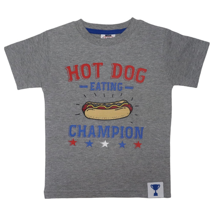 Kids Short Sleeve Tee - Hot Dog Champ (8353145487644)