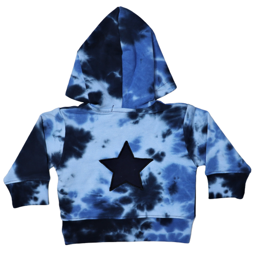 Baby Zip Hoodie - Star Tie Dye (8973531087132)