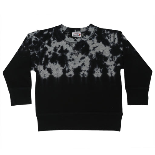 Kids Engineer Tie Dye Crew Neck Sweatshirt - Heather/Black (9999142781212) (10633481191708)