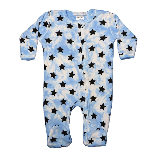 Baby Zipper Footie - Star Cloud (8987007156508)