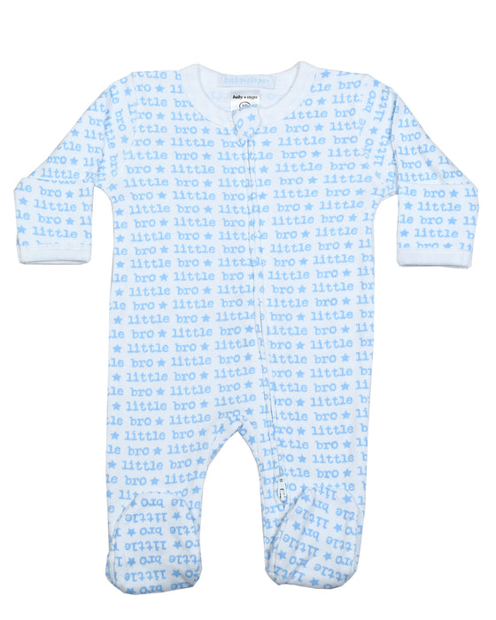 F1414 Two-Way Zipper Footie - Sibling Collection - Little Bro (8986974650652) (10593044201756)