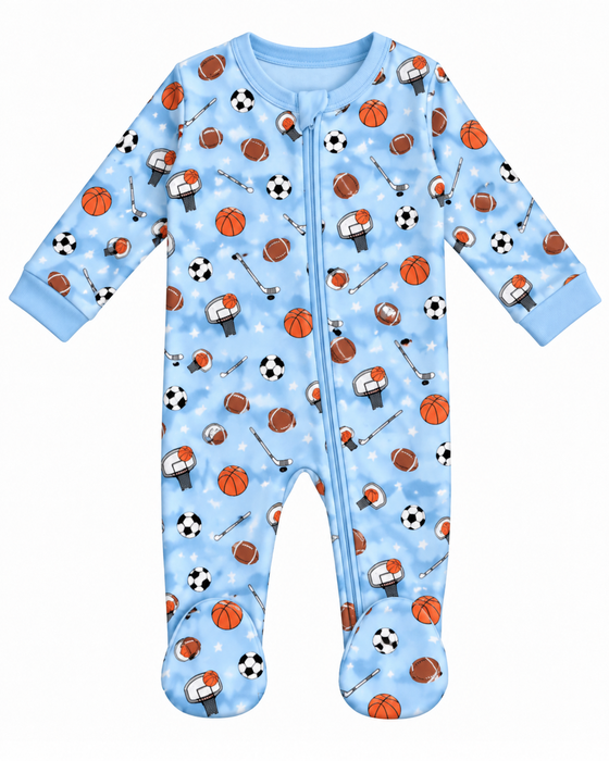 Baby Tie Dye Footie - Play Sports