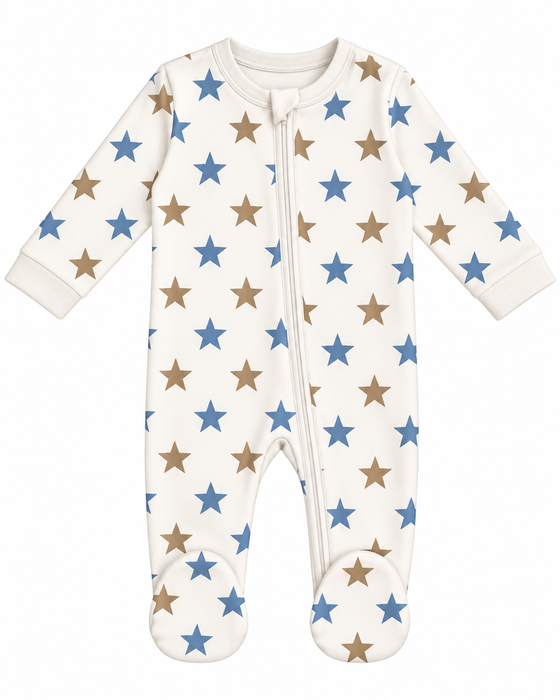 Baby Footie - Stars on Sand