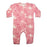 Baby Zipper Footie - Pink Spray Star (8986903445788)