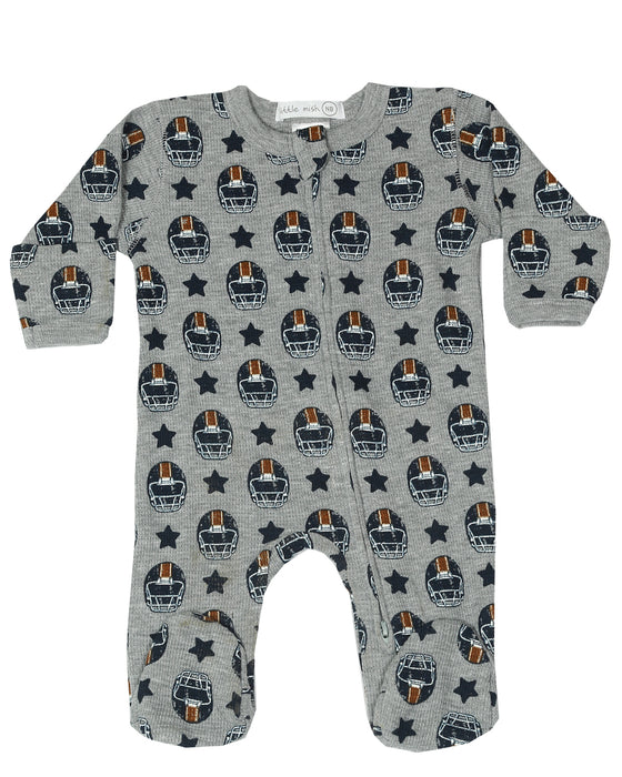 Baby Thermal Zipper Footie - Champions Football (10002827968796) (10608536944924)