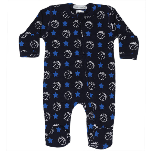 Baby Two-Way Thermal Zipper Footie - Champion Basketball (10002835931420) (10608372908316)