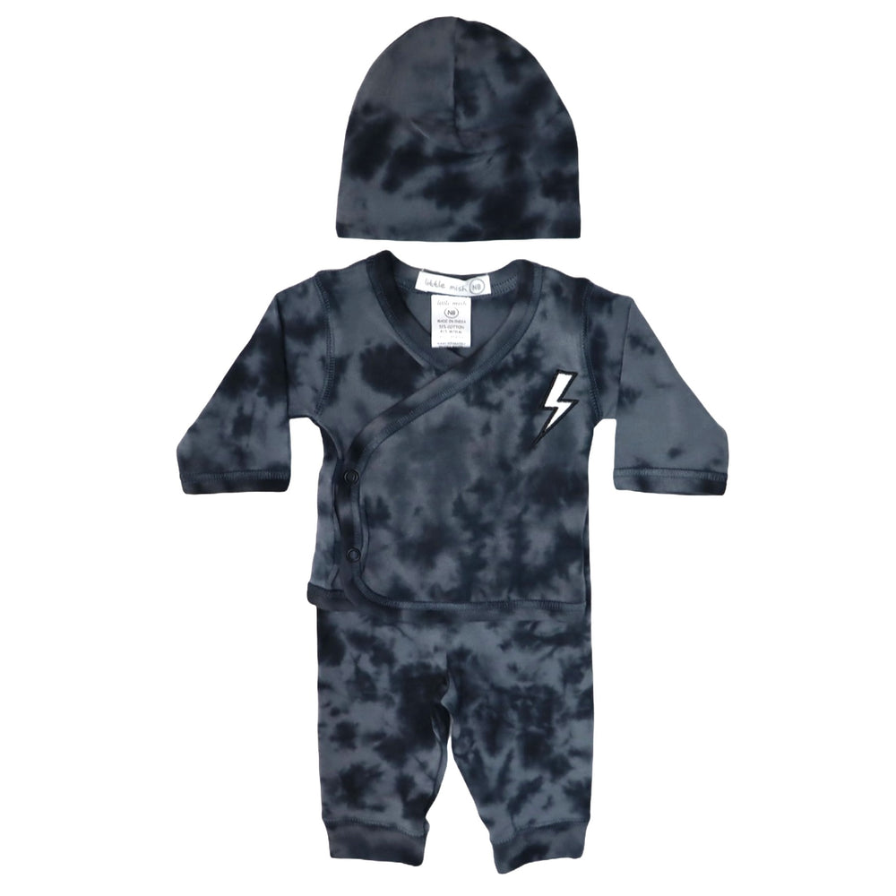 Baby 3 Piece Set - Bolt Tie Dye (9000340095260)