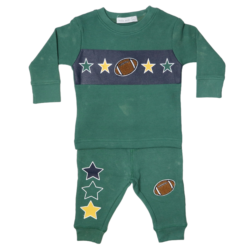 Baby Long Sleeve Tee and Pant Set - Patches (8970221289756)