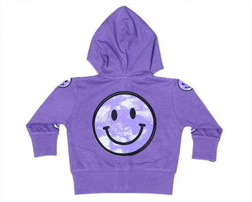 ZH4788 Baby Zip Hoodie - Smiley Tie Dye (10146394997020) (10587239350556)