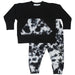 Baby Shirt and Pants Set - Black Tie Dye (10002847269148) (10608452731164)