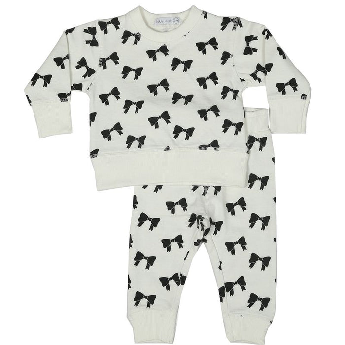 Baby Sweat Set - Bows (10002791432476) (10605596311836)