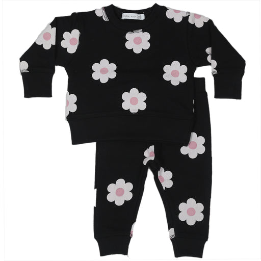 Baby Shirt and Pants Set - Flowers (10002821251356) (10608495067420)