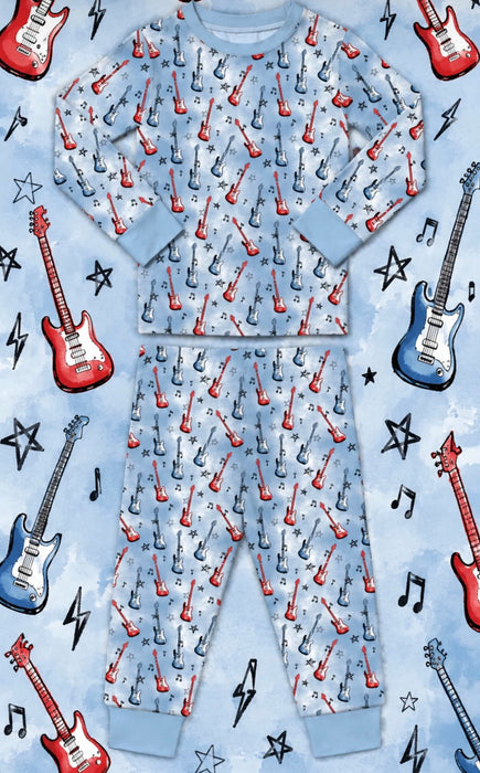 Kids Pajamas - Let’s Rock Guitars