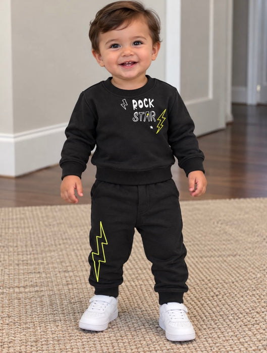 Toddler Sweat Set - Black Rock Doodles