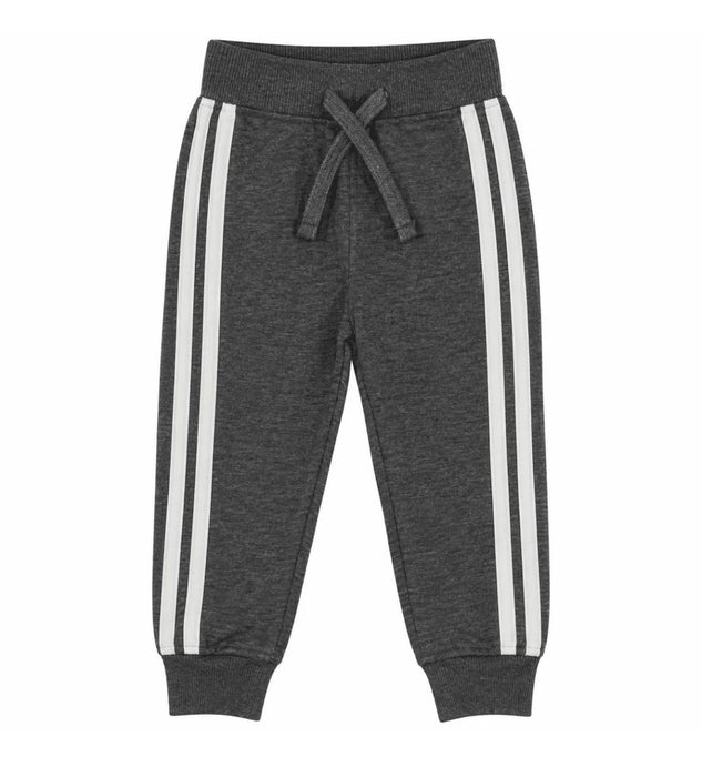 215688-BLACK Distressed Taping Jogger