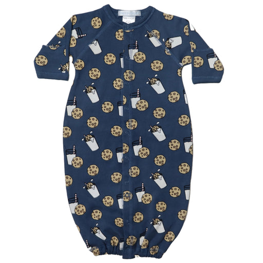 Baby Converter Gown - Milk & Cookies Blue (8462863859996)