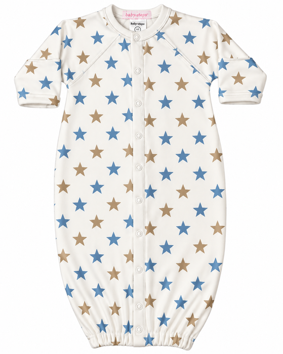 Baby Converter Gown - Stars on Sand