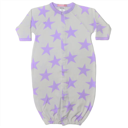 Baby Converter Gown - Large Star Lilac (8465003053340)