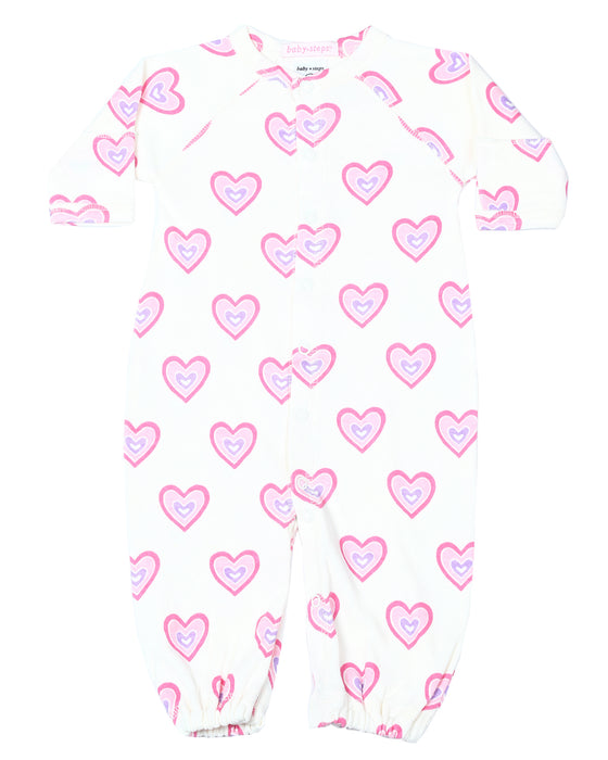 Baby Converter Gown - Soft Heart (10039413342492) (10598355763484)