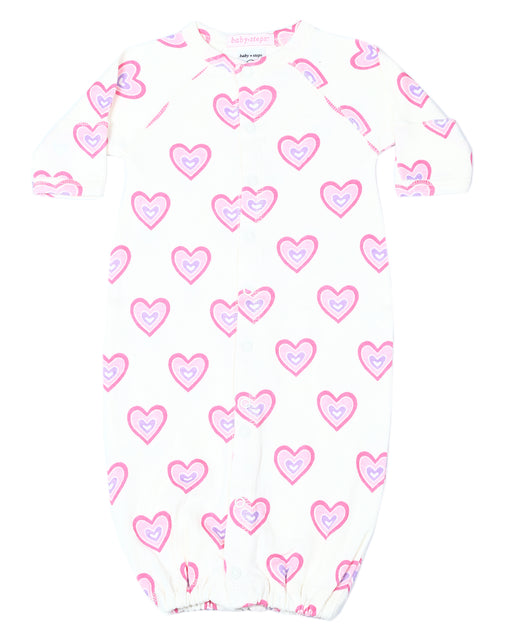 Baby Converter Gown - Soft Heart (10039413342492) (10598355763484)