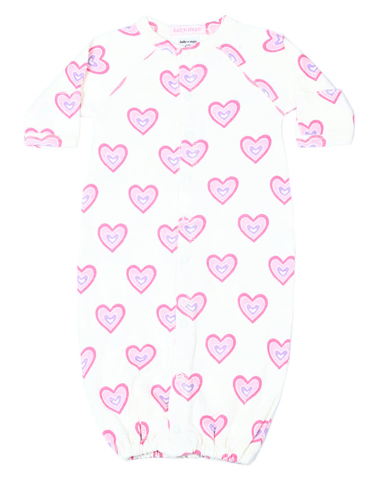 Baby Converter Gown - Soft Heart (10039413342492) (10598355763484)