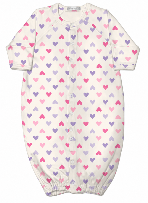 Baby Converter Gown - Sweet Hearts