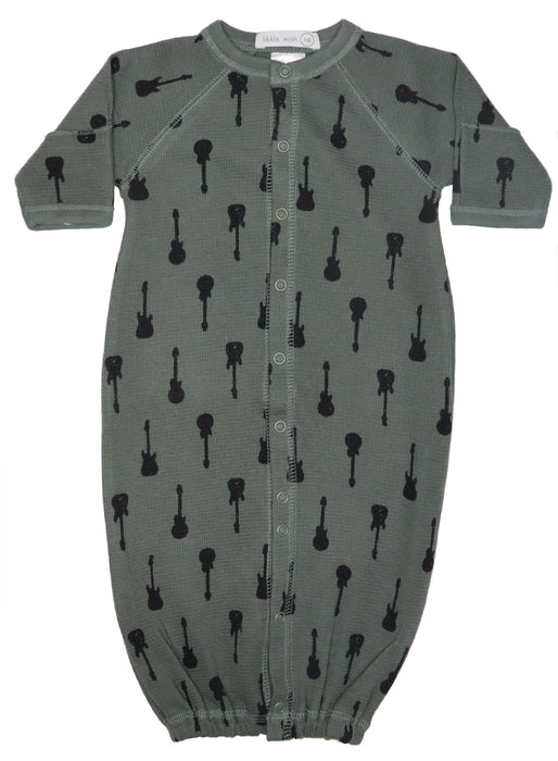 Baby Thermal Converter Gown - Guitars (8207506899228)