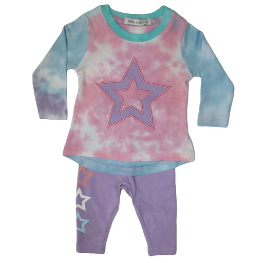 Baby Swing Top and Legging Set - Tie Dye Stars (8970210050332)